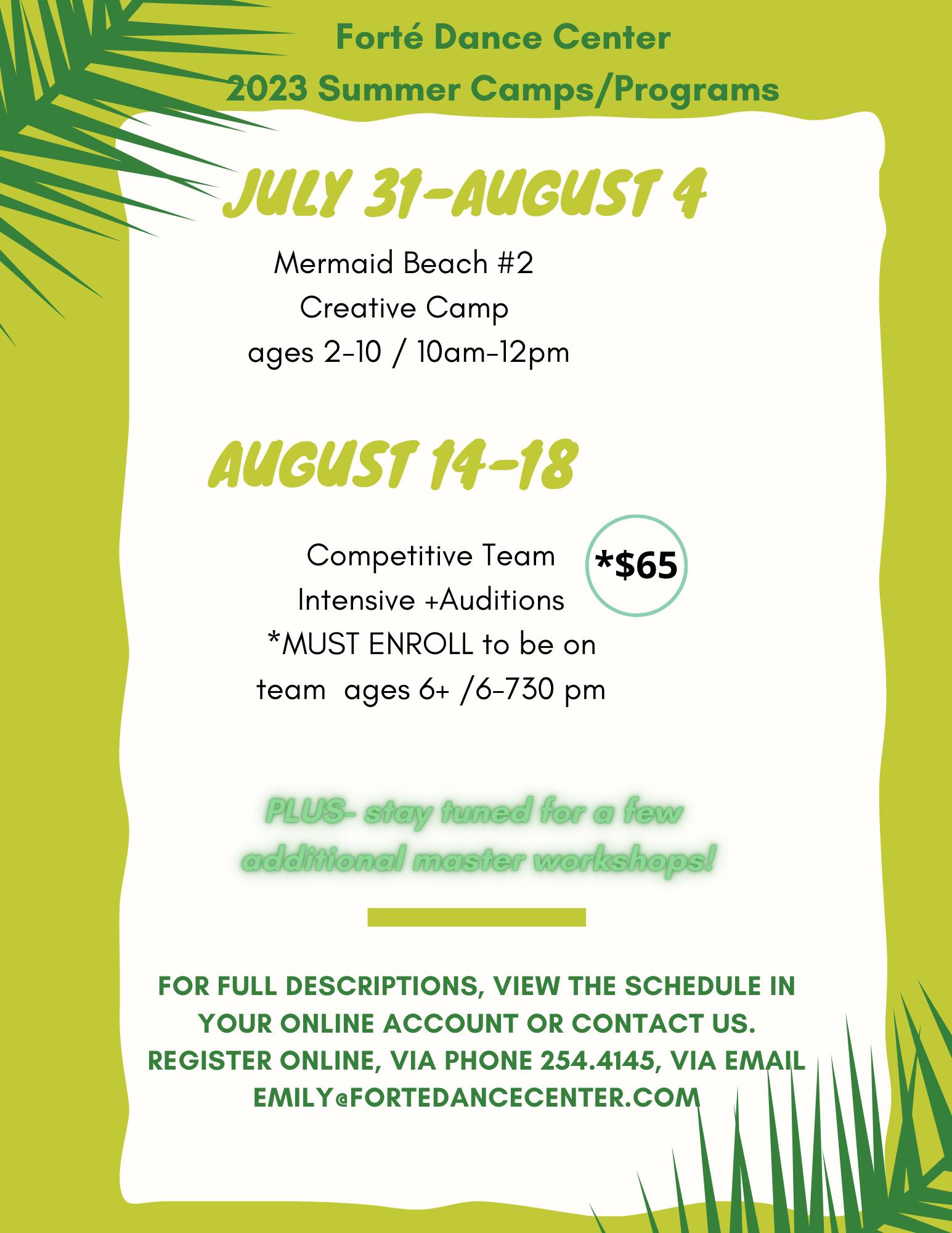 Summer Programs 2